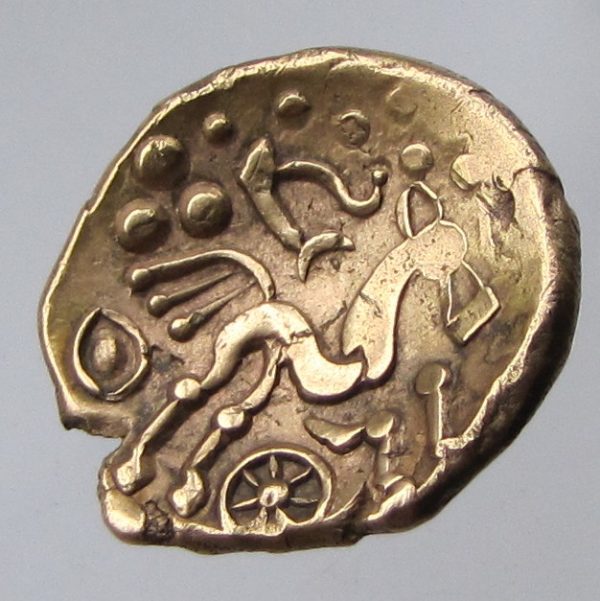 Celtic Gold Stater British Remic QA 1st Century BC-0