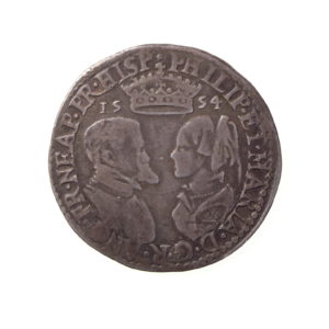 Philip & Mary AR Shilling 1554-1558AD-11368