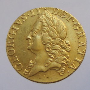 George II Gold Guinea 1749AD-0