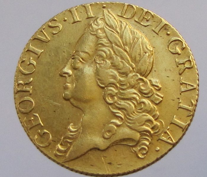 George II Gold Guinea 1749AD-0
