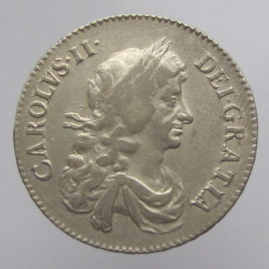 Charles II Silver Half Crown 1669AD-0