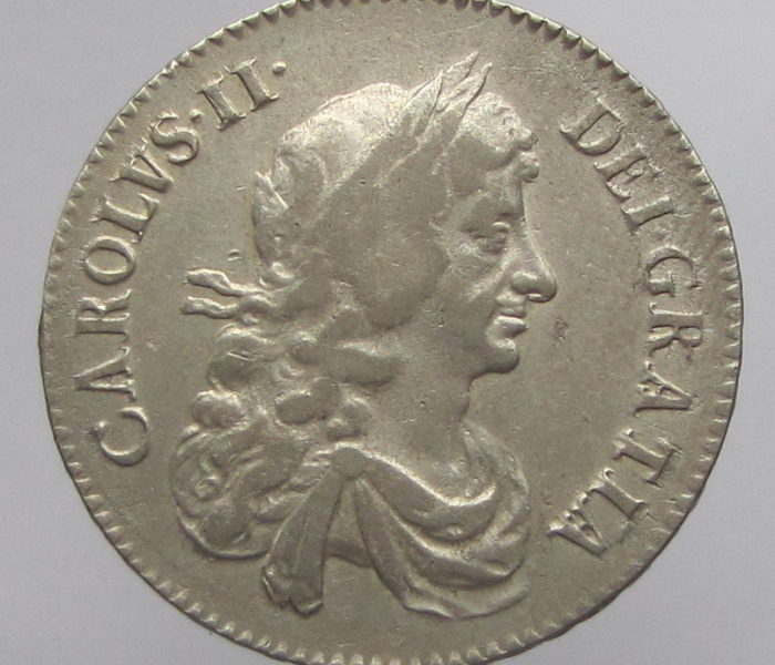 Charles II Silver Half Crown 1669AD-0