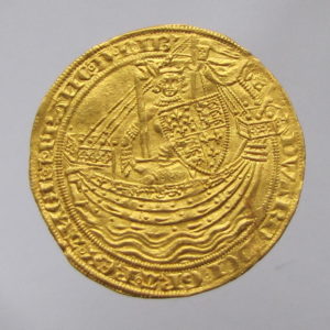 Edward III Gold Noble 1327-1377AD Series B/C Mule Rare-0