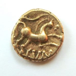 Celtic Gold Quarter Stater Catuvellauni Cunobelin 10-20AD-5215