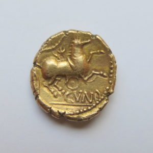 Celtic Gold Stater Catuvellauni Cunobelin 10- 20AD-3793