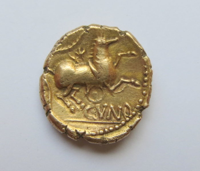 Celtic Gold Stater Catuvellauni Cunobelin 10- 20AD-3793