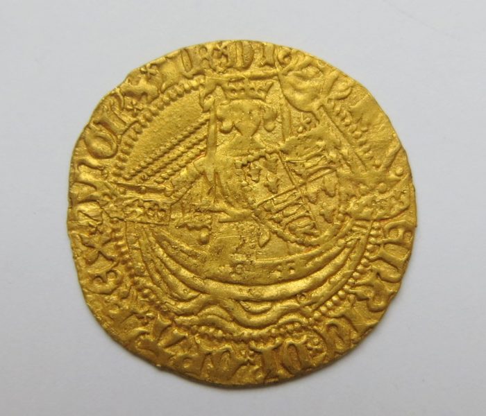 Henry V Gold Half Noble 1413-1422AD-3809