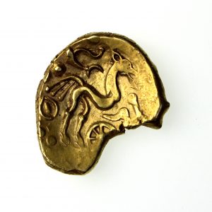 Celtic Gold Stater British Remic QA 1st Century BC-15186
