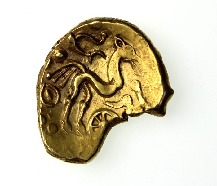 Celtic Gold Stater British Remic QA 1st Century BC-15186
