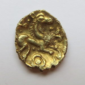 Celtic Gold Quarter Stater Trinovantes Rose Wings 45-40BC-4003