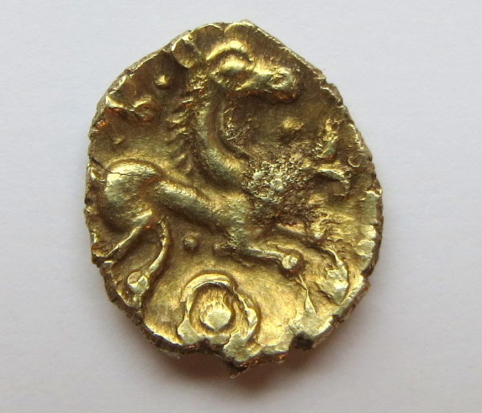 Celtic Gold Quarter Stater Trinovantes Rose Wings 45-40BC-4003