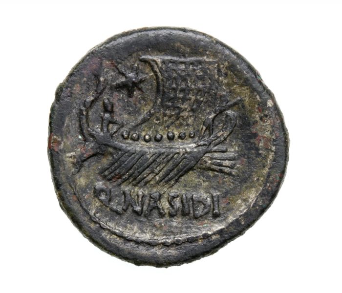 Sextus Pompey Silver Plated Denarius 42-38BC
