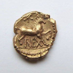 Celtic Gold Quarter Stater Atrebates Verica 10-40AD-4835