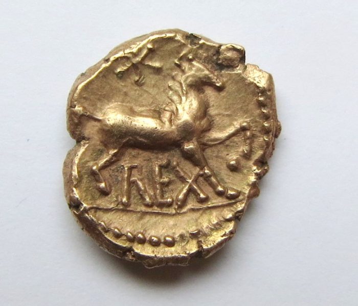 Celtic Gold Quarter Stater Atrebates Verica 10-40AD-4835