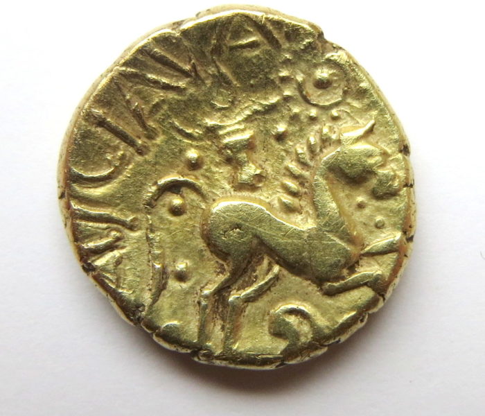 Celtic Gold Stater Catuvellauni Tasciovanus 25BC-25AD-5180