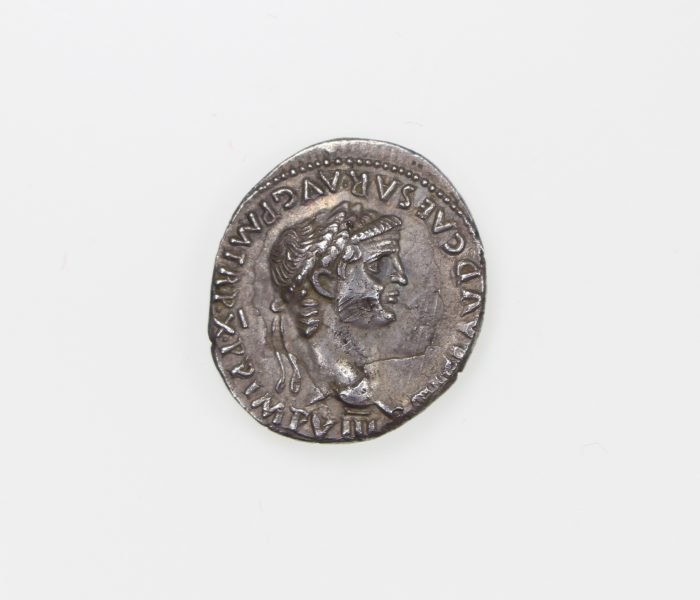 Claudius Silver Fouree Denarius 41-54AD-10838