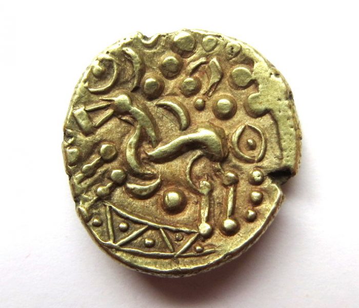 Celtic Gold Stater Corieltauvi Tribe, North East Coast Type 70-55BC-6121