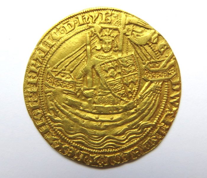 Edward III Gold Noble 1327-1377AD Pre-Treaty Period Series D ext. Rare-6568