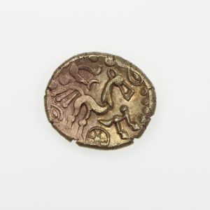 Celtic Gold Stater British Remic QA 1st Century BC Mint State-10754