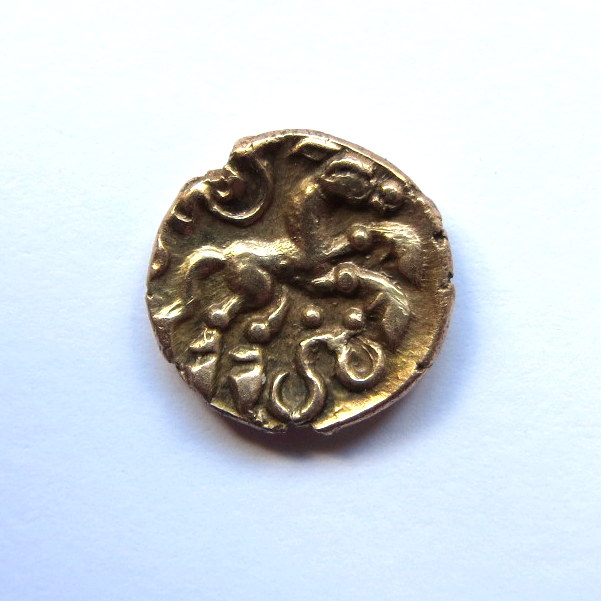 Celtic Gold Quarter Stater Cantii 'Horse Brooch Type' 50BC-7162