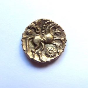 Celtic Gold Quarter Stater Trinovantes 'Harlow Flyer' 50BC-7164