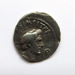 Sextus Pompey Silver Denarius 45-36BC-7353
