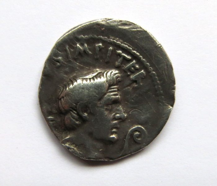 Sextus Pompey Silver Denarius 45-36BC-7353
