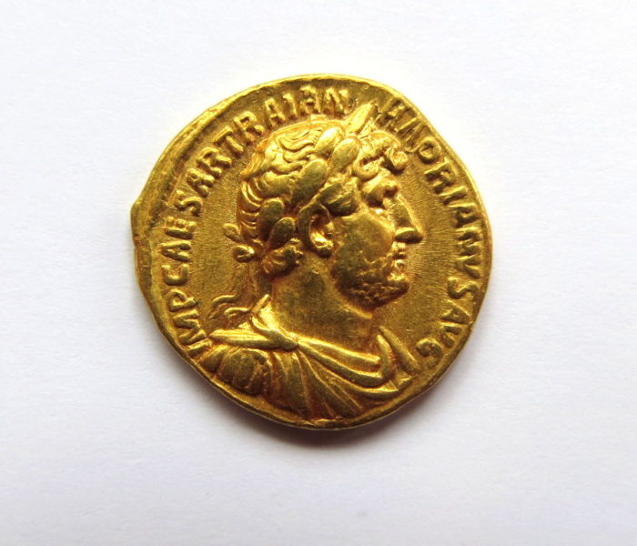 Hadrian Gold Aureus 117-138AD Rome-7716