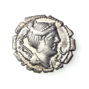 Ti. Claudius Tn.f.Ap.n. Nero Silver Denarius 79BC-17635