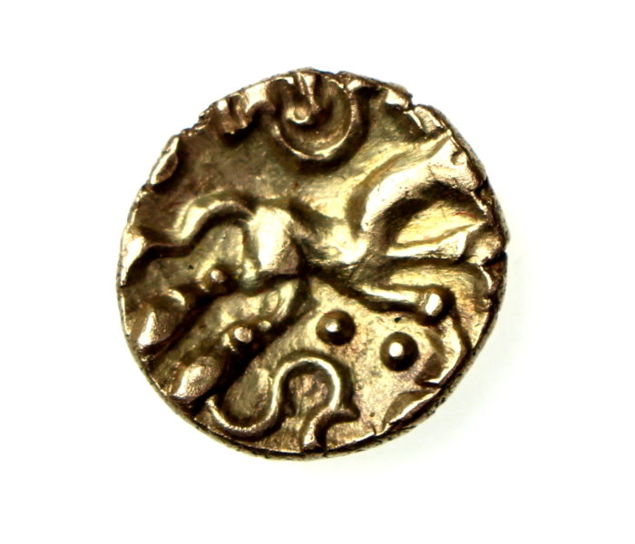 Cantii, Gold Quarter Stater Kentish Horse Brooch 50BC-18246