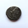 Marcus Junius Brutus AR Denarius 54BC head of Libertas-8270