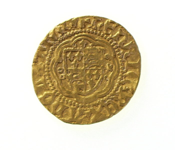 Henry V Gold Quarter Noble 1413-1422AD-11483