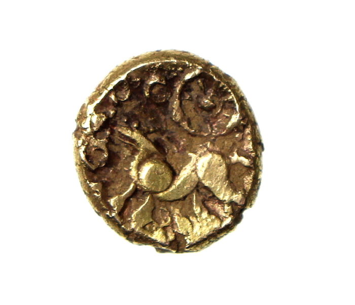 Atrebates, Tincomarus Gold Quarter Stater 25-10BC-18245