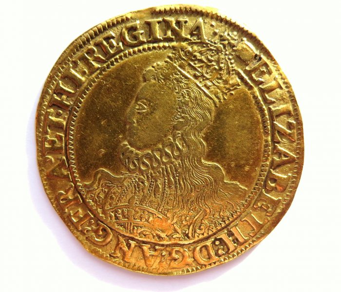 Elizabeth I Gold Pound 1558-1603AD Sixth Issue 1594-6AD-9609