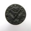 Medieval Bronze Seal Matrix Clasped Hands, Dove-9715