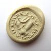 Medieval Bronze Seal Matrix Clasped Hands, Dove-9711