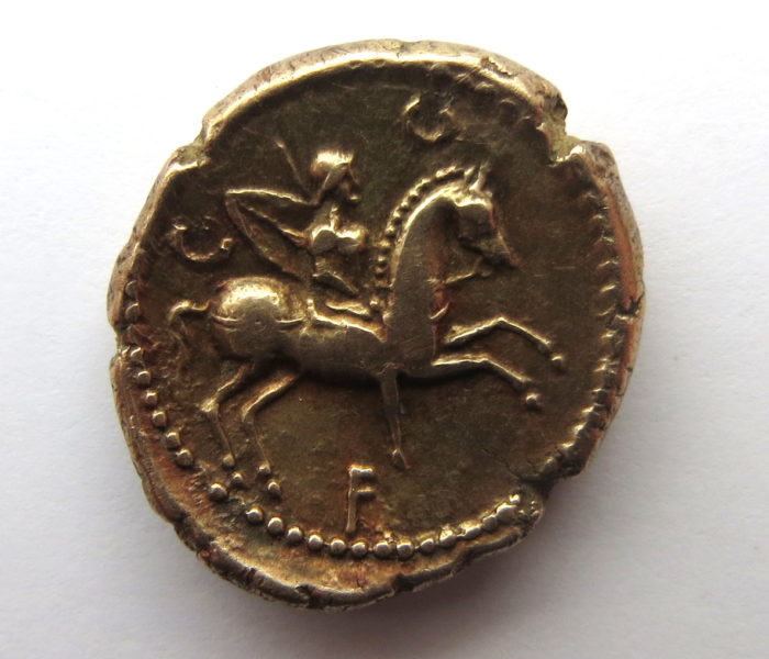 Atrebates Verica Vine Leaf Gold Stater 10-40AD-9871