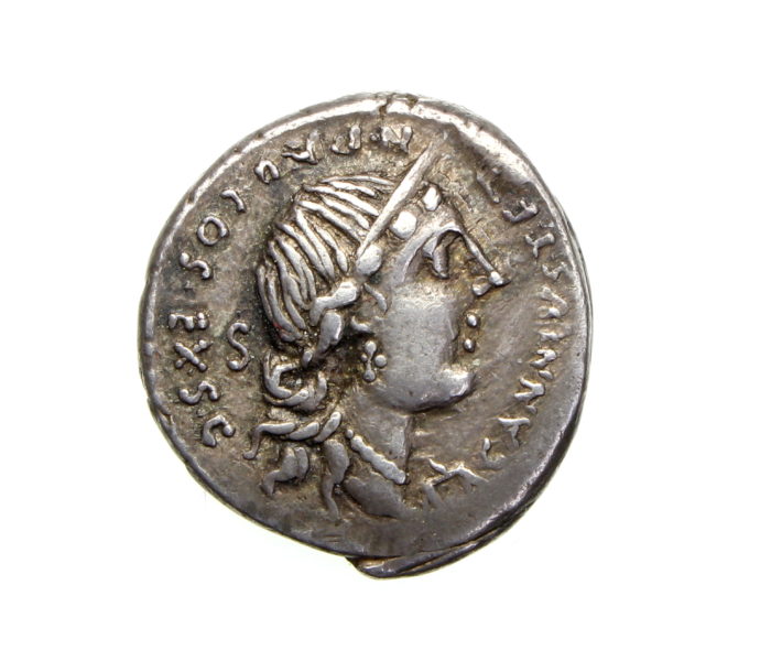 Roman Republic C. Annius T.f. T.n. & L. Fabius Hispaniensis Silver Denarius 82-81BC