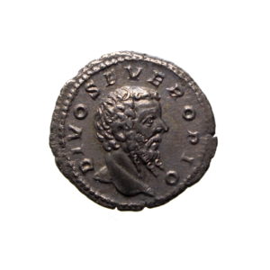 Septimius Severus Silver Denarius 198-217AD (Divus)-11524