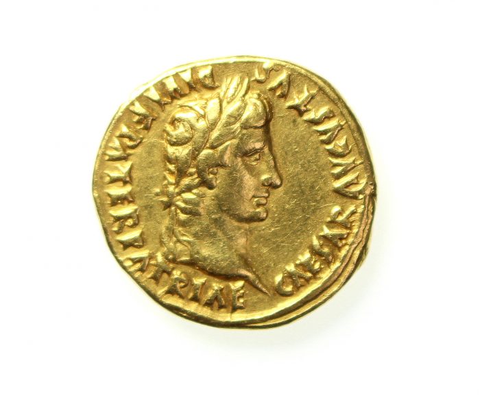 Augustus Gold Aureus 27BC-14AD Lugdunum-11534