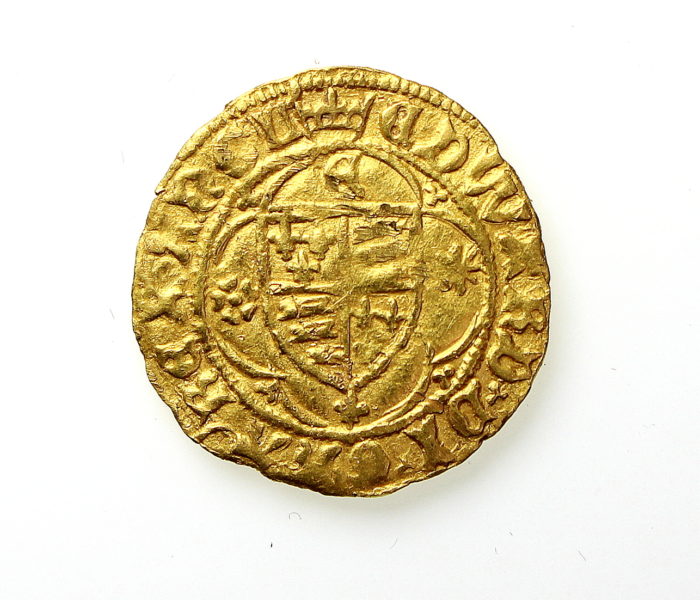 Edward IV Gold Quarter Ryal First Reign 1461-1470AD-11729