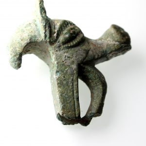 Iron Age Bull's Head Fitting -11925