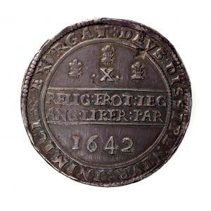 Charles I Silver Half Pound 1625-1649AD Oxford 1642AD-0