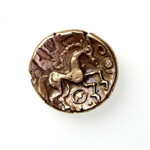 Trinovantes Gold Stater SS Type 60-40BC excess. rare -11939