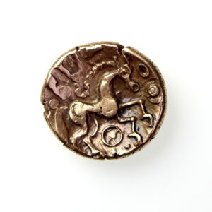 Trinovantes Gold Stater SS Type 60-40BC excess. rare -11939