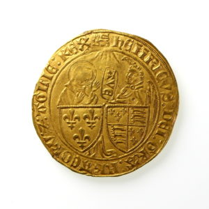 Henry VI Gold Salut D'0r 1422-1453AD Paris mint-12023