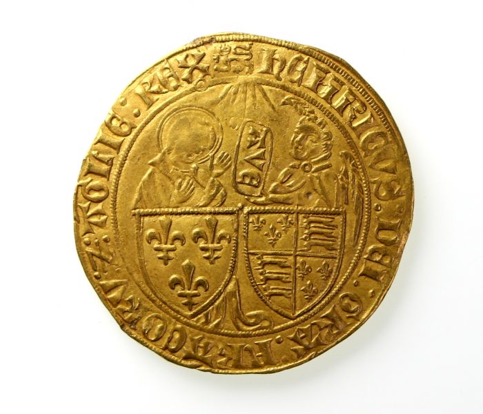 Henry VI Gold Salut D'0r 1422-1453AD Paris mint-12023