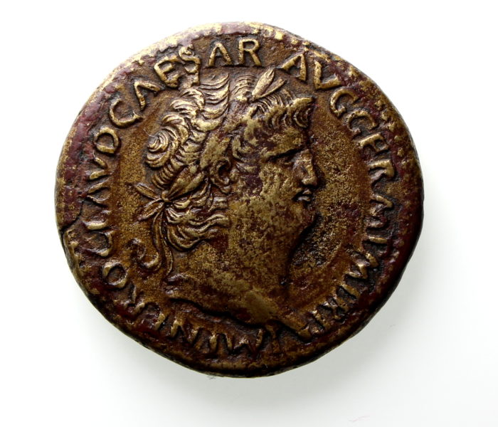 Nero Bronze Sestertius 54-68AD-12057