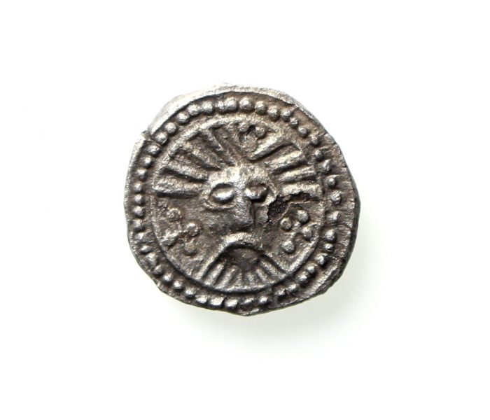 Anglo Saxon Silver Sceat 695-740AD Series X Wodan Head -12237