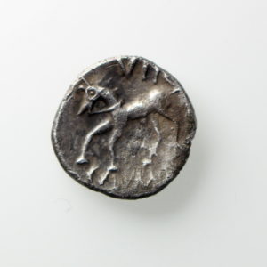 Catuvellauni Tasciovanus Silver Unit 25BC-25AD Berkshire Wreath Excessively rare-12254